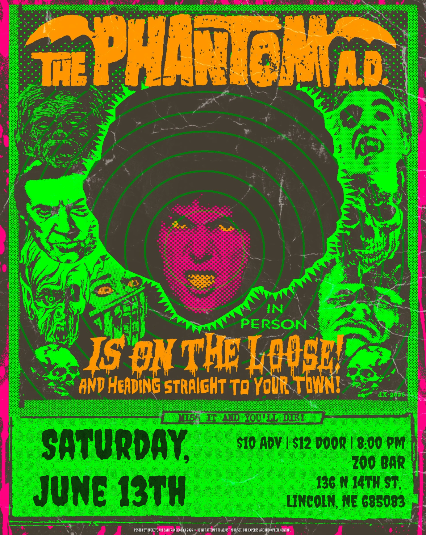 The Phantom A.D. Live at Zoo Bar - Saturday June 13 8pm - Will Call Ticket