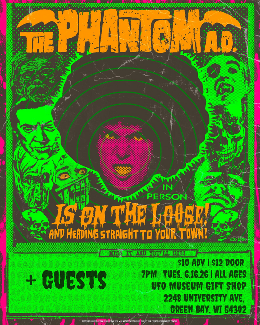 The Phantom A.D. Live at UFO Museum Gift Shop + Guests - Tuesday June 16 7pm - Will Call Ticket